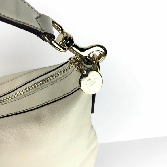 🚫SOLD🚫 Authentic Gucci Leather Hobo w/ Web Strap - Picture 5 of 7